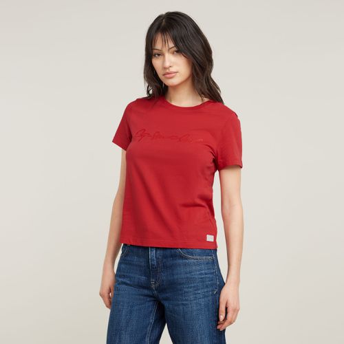 Top G-Script Shiny - Rojo - Mujer - G-Star RAW - Modalova