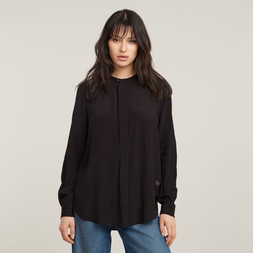 Half Placket Top - Black - Women - G-Star RAW - Modalova