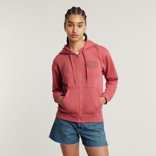 Chest Graphic Hooded Zip Thru Sweater - Women - G-Star RAW - Modalova