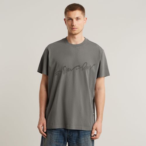 Camiseta Flock G-Script Loose - Hombre - G-Star RAW - Modalova