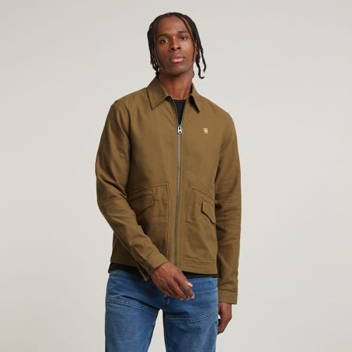 Zip Overshirt - Brown - Men - G-Star RAW - Modalova