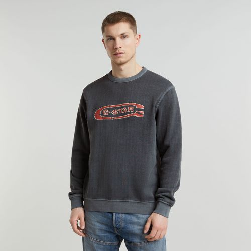 Destroyed G Logo Washed Sweater - Men - G-Star RAW - Modalova