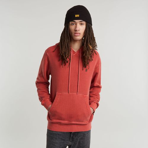 Overdyed Hoodie - Red - Men - G-Star RAW - Modalova