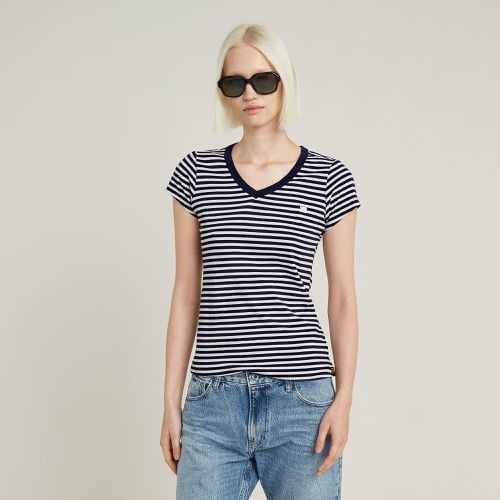 Eyben Stripe Slim V-Neck Top - Women - G-Star RAW - Modalova