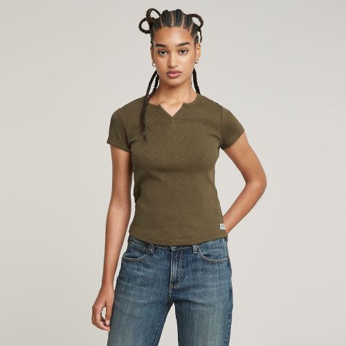 Top Micro Placket Slim - Mujer - G-Star RAW - Modalova