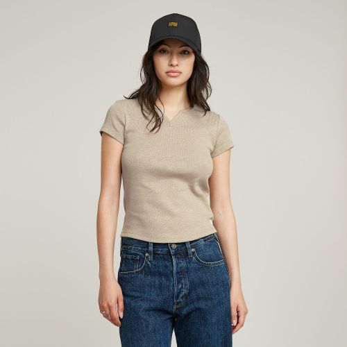 Top Micro Placket Slim - Mujer - G-Star RAW - Modalova