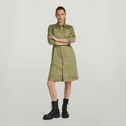 Fitted Shirt Dress - Green - Women - G-Star RAW - Modalova