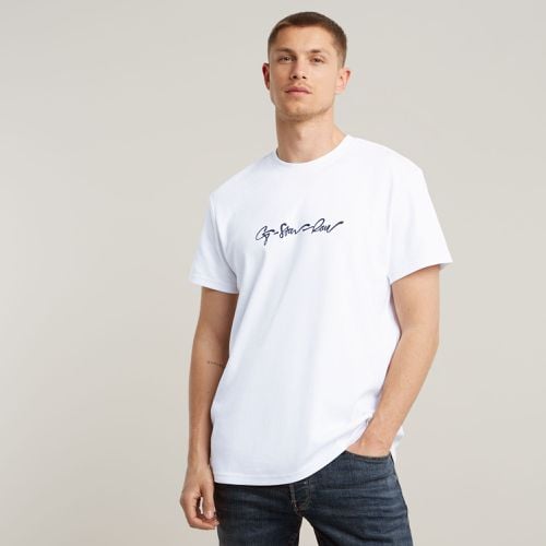 Camiseta G-Script - Blanco - Hombre - G-Star RAW - Modalova