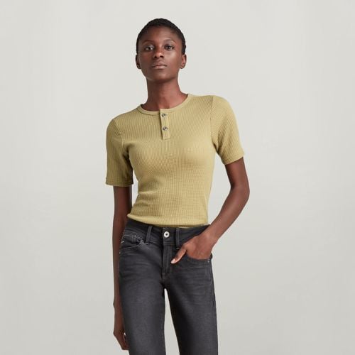 Waffle Slim Granddad T-Shirt - Women - G-Star RAW - Modalova