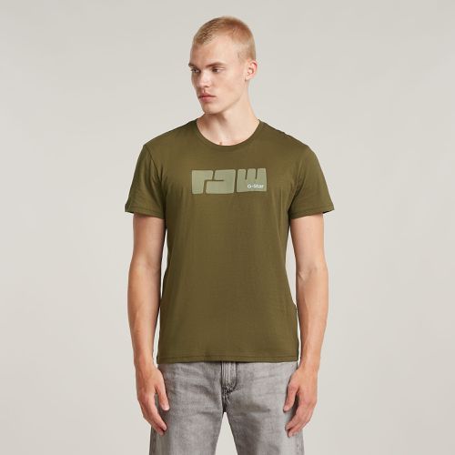 Camiseta RAW Puff - Verde - Hombre - G-Star RAW - Modalova