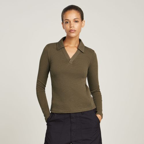 Polo Top Slim - Green - Women - G-Star RAW - Modalova