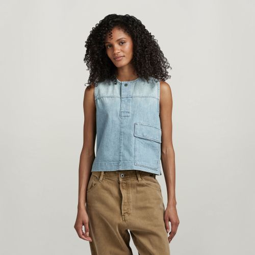 Camisa Sin Mangas Worker Cropped - Mujer - G-Star RAW - Modalova