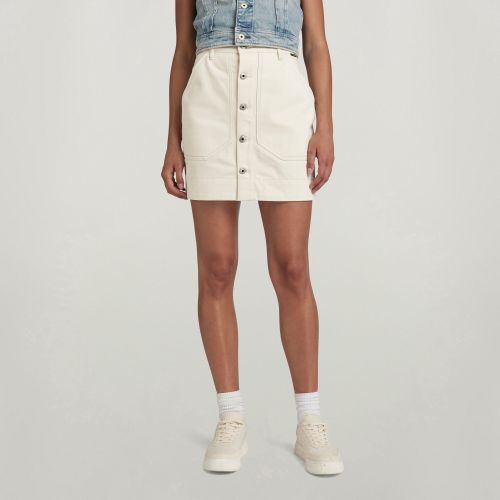 Falda Button - Blanco - Mujer - G-Star RAW - Modalova