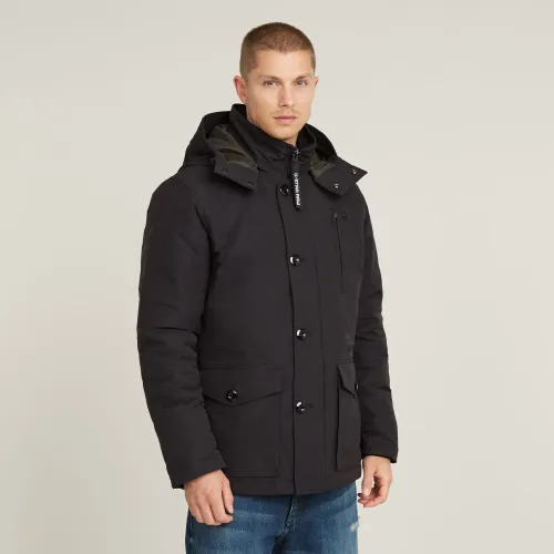 Dark black - G-Star RAW Vodan Padded Hooded Jacket - Modalova