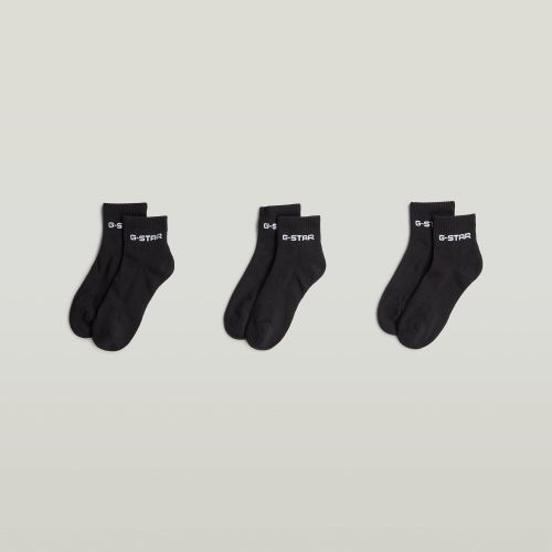 Pack de 3 pares de calcetines cortos con logo - Hombre - G-Star RAW - Modalova