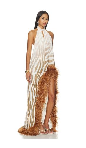 Madeline Zebra Halterneck Gown in . Taglia S. Also in M - Bronx Banco - Modalova