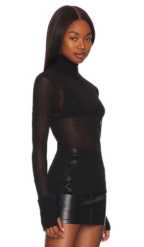 Mesh Cuffed Turtleneck in . Size S. Also in XS, L - Enza Costa - Modalova