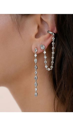 Ear Cuff Crystal Chain Stud in - Ettika - Modalova