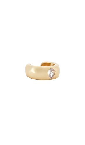 Hammered Ear Cuff With Pear Crystal in - Ettika - Modalova