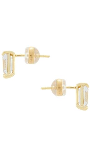 Emerald Cut Stud Earrings in - SHASHI - Modalova