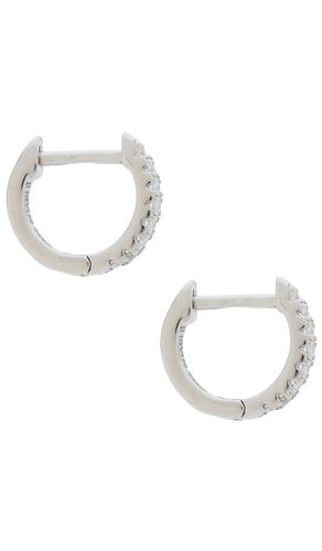 Micro Pave Huggie Earrings in - SHASHI - Modalova