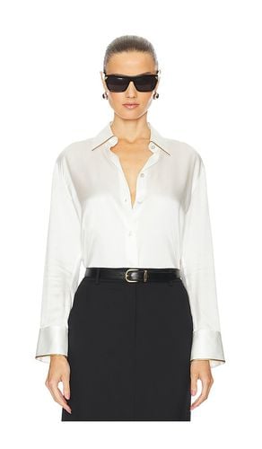 BLUSE TIPPED SLIM LONG SLEEVE in . Size XL - Vince - Modalova