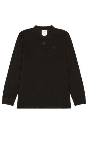 Pique Long Sleeve Polo in . Size L - Y-3 Yohji Yamamoto - Modalova