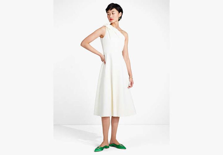 Twill One-shoulder Dress - Kate Spade New York - Modalova