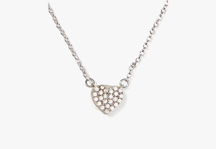 Yours Truly Pave Heart Mini Pendant Necklace - Kate Spade New York - Modalova