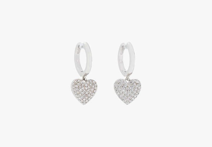 Yours Truly Pave Heart Drop Earrings - Kate Spade New York - Modalova