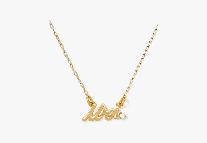 Say Yes Mrs Necklace - Kate Spade New York - Modalova