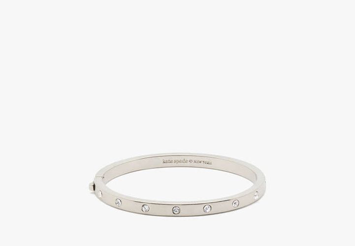 Set in Stone Hinged Silver Bangle - Kate Spade New York - Modalova