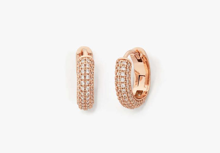 Brilliant Statements Pavé Mini Huggies - Kate Spade New York - Modalova