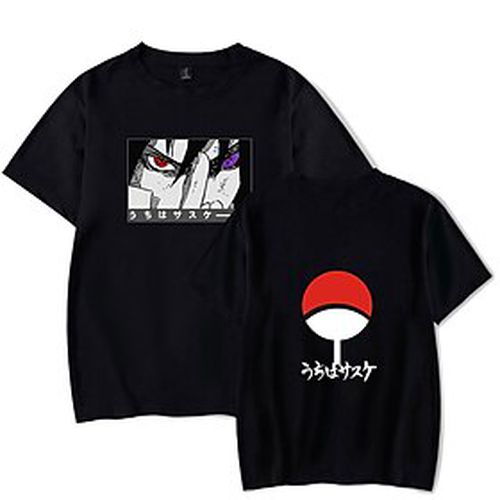 Inspired by Naruto Cosplay T-shirt Anime Akatsuki Uchiha Itachi Print 100% Cotton T-shirt Printing Harajuku Graphic For Women's / Men's - Ador.com UK - Modalova