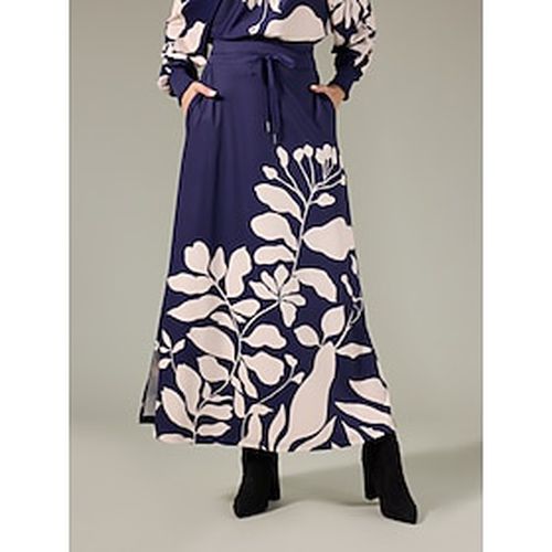 Print Drawstring Adjustable Elegant Skirt - Ador - Modalova