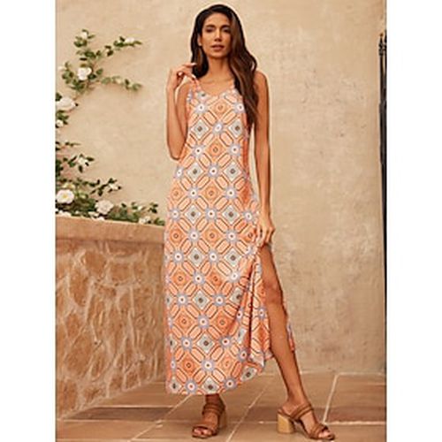 Satin Moroccan Boho Maxi Dress - Ador.com - Modalova