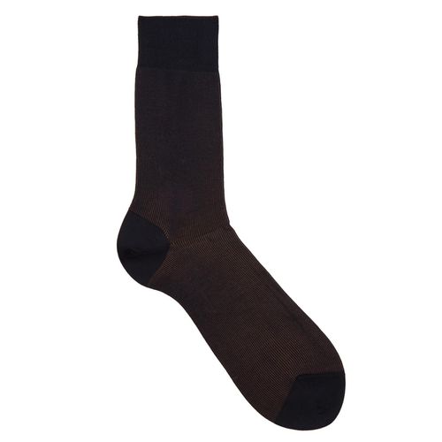 Fine Shadow Ribbed Cotton-blend Socks - - 41-42 - Falke - Modalova