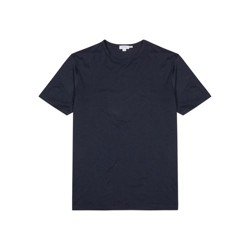 Sunspel Cotton T-shirt - Navy - S - Sunspel - Modalova
