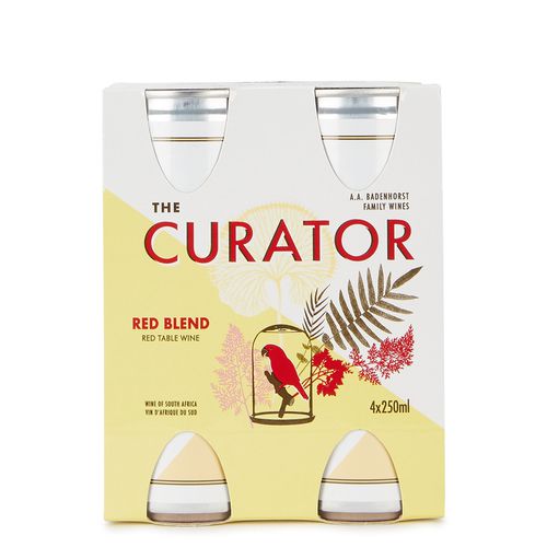 The Curator Red Blend 2020 Box of Cans 4 x 250ml Red Wine - Badenhorst - Modalova