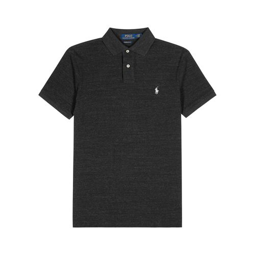 Custom Slim Piqué Cotton Polo Shirt - - S - Polo ralph lauren - Modalova