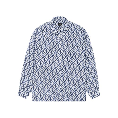 FF-print Linen Shirt - - 16 - Fendi - Modalova