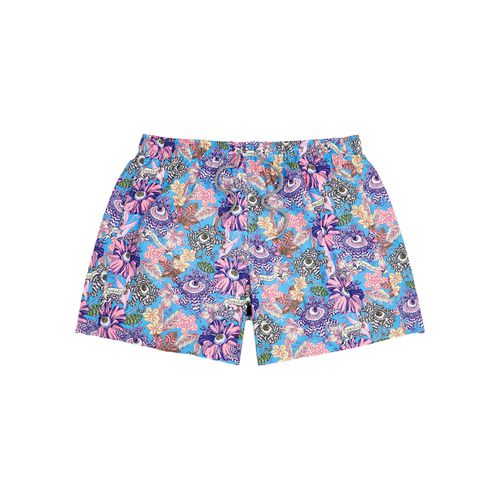 Tropical Eyeballs Printed Shell Swim Shorts - Boardies - Modalova