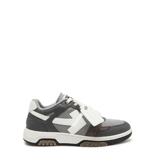 Out Of Office Panelled Mesh-knit Sneakers - - 10 - Off-White - Modalova