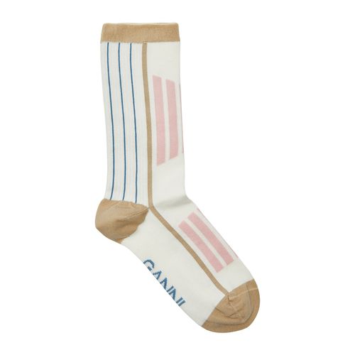 Striped Cotton-blend Socks - - XS/S - Ganni - Modalova