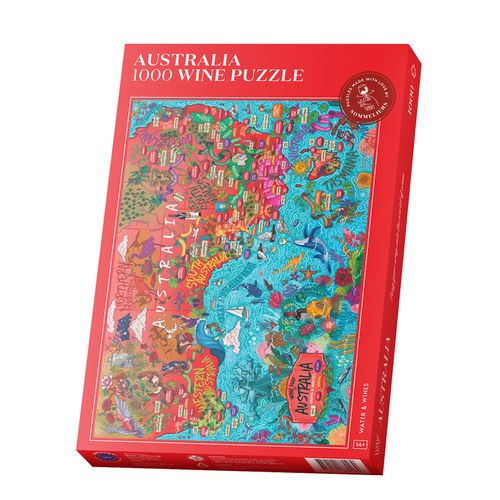 Water & Wines Australia Wine Map Jigsaw Puzzle 1000 Pieces - Water&Wines - Modalova
