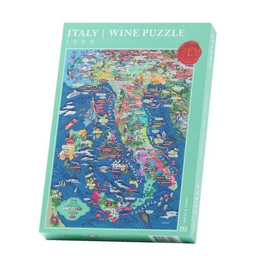 Water & Wines Italy Wine Map Jigsaw Puzzle, Puzzles, 1000 Pieces - Water&Wines - Modalova