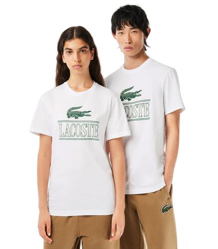 Camiseta Blanca Unisex - Regular Fit M - Lacoste - Modalova