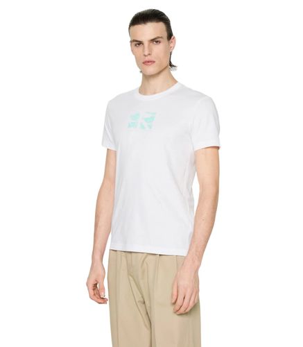 Camiseta Blanca para Hombre - Small Box Logo S - Calvin Klein - Modalova