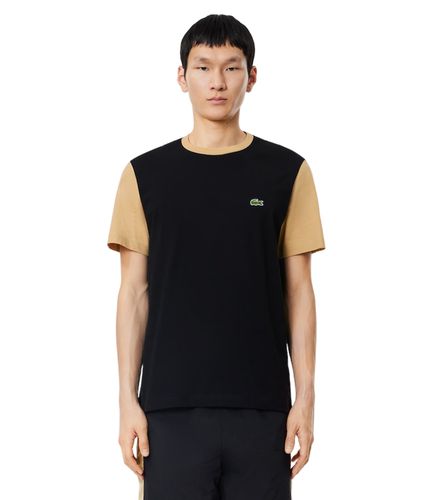 Camiseta Negra para Hombre - Color Block XS - Lacoste - Modalova