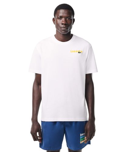 Camiseta Blanca para Hombre - Efecto lavado XS - Lacoste - Modalova